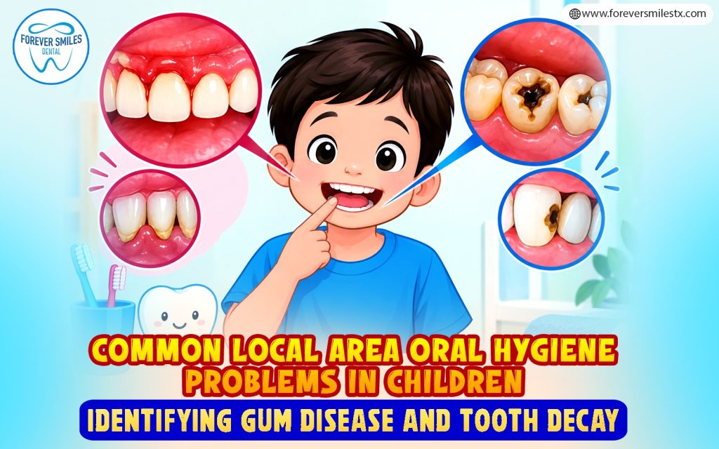 Common Local Area Oral Hygiene Problems in Children: Identifying Gum Disease and Tooth Decay