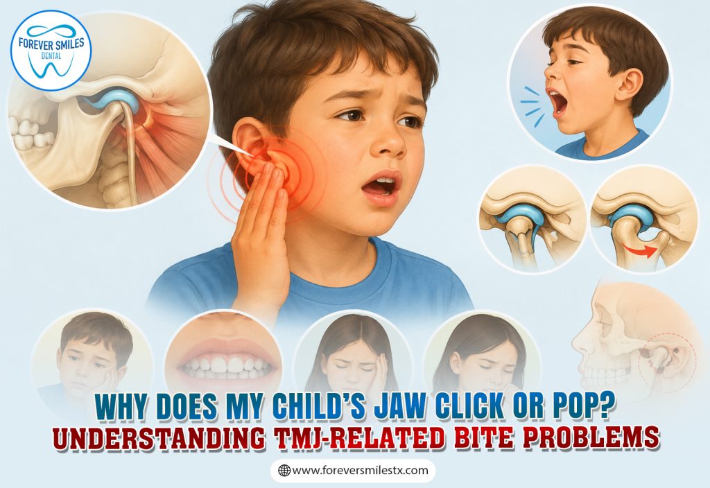 Why Does My Child’s Jaw Click or Pop? Understanding TMJ-Related Bite Problems